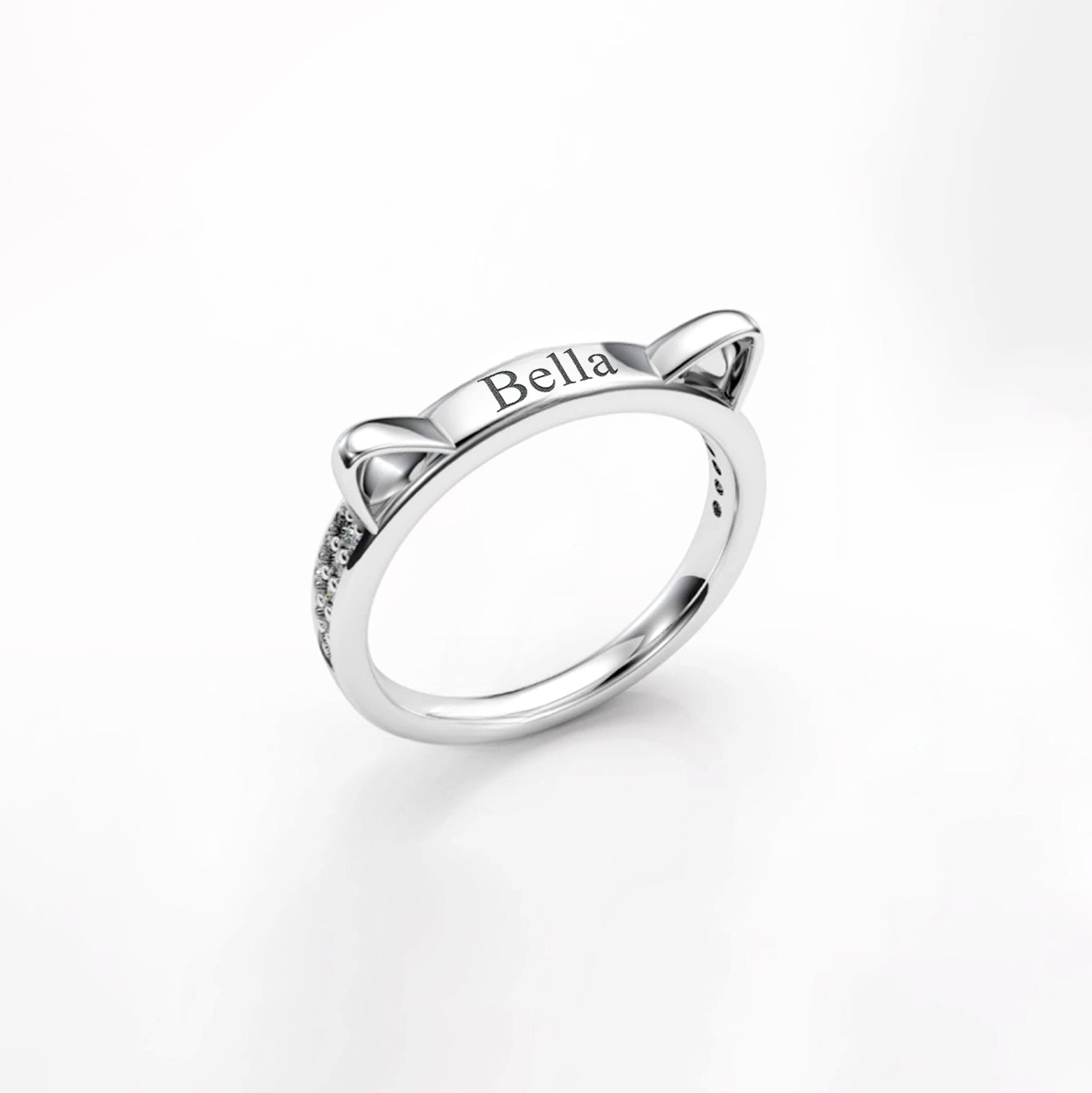 Cat Ears Name Ring - Image 3